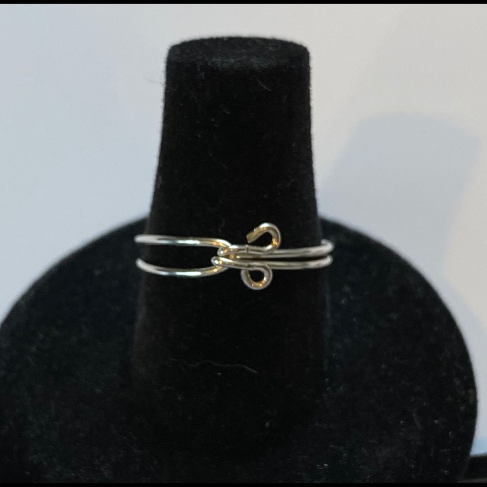 SJC Dainty Sterling Silver Friendship Ring